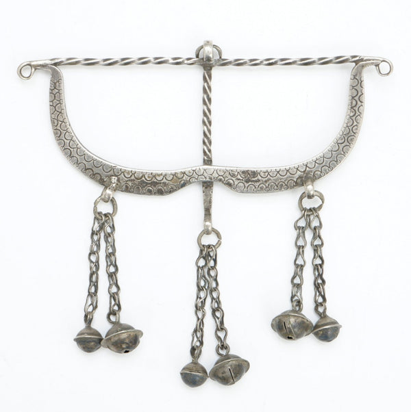 Vintage silver clasp Turkmen, 12 x 11 cms